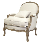 Кресло Ava Classical Armchair beige flax варинант исполнения - 3 | Loft Concept в Челябинске