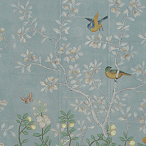 Обои ручная роспись Temple Newsam Blue Grey