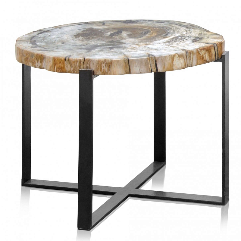 PETRIFIED WOOD COFFEETABLE M Окаменелое дерево Черный PETRIFIED WOOD COFFEETABLE M Окаменелое дерево Черный в Челябинске | Loft Concept