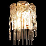 Бра с эффектом стекающего стекла и прозрачными трубками Textured Glass варинант исполнения - 3 | Loft Concept в Челябинске