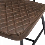 Стул с темно-коричневой обивкой из экокожи Benderson варинант исполнения - 7 | Loft Concept в Челябинске