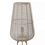 Торшер с плетеным металлическим плафоном Wicker Iron Lamp варинант исполнения - 1 | Loft Concept в Челябинске