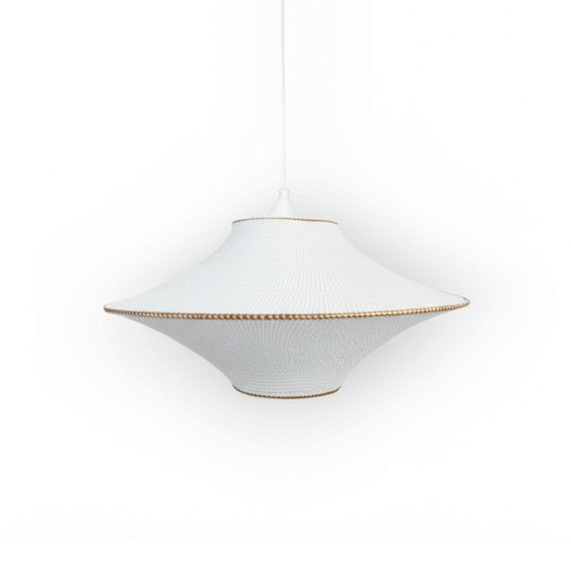 Подвесной вязаный белый светильник «Звезда Востока 01» Белый в Челябинске | Loft Concept 