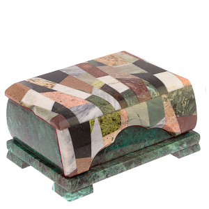 Шкатулка с мозаикой из натуральных камней Stone Casket