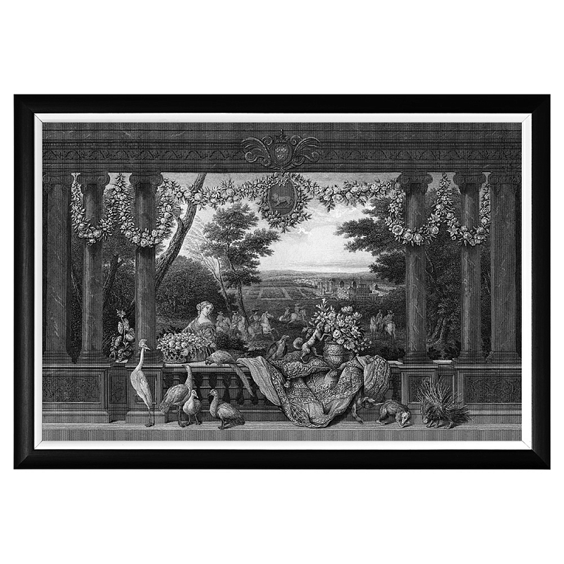 Постер Vincennes Poster Черный Белый Постер Vincennes Poster Черный Белый в Челябинске | Loft Concept
