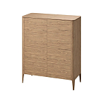 Шкаф низкий с 4-мя дверцами из массива дуба Type oak варинант исполнения - 1 | Loft Concept в Челябинске