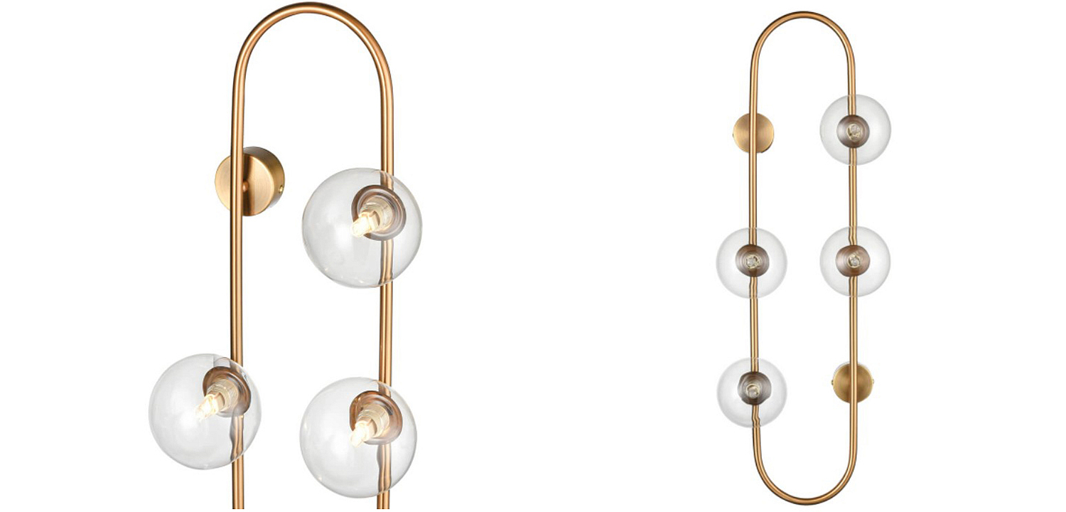Бра HOOP WALL Lamp Gold Transparent 4 Бра HOOP WALL Lamp Gold Transparent 4 - Loft-Concept в Челябинске