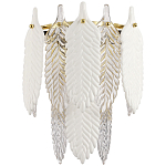 Бра с декором из рельефного стекла в виде перьев Abelia Feather Wall Lamp варинант исполнения - 1 | Loft Concept в Челябинске
