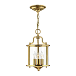 Подвесной светильник с прозрачным стеклянным цилиндрическим плафоном в классическом стиле на цепи Hinkley варинант исполнения - 13 | Loft Concept в Челябинске