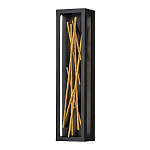 Бра в прямоугольной черной рамке с декором в виде ветвей в золотой отделке Hinkley варинант исполнения - 1 | Loft Concept в Челябинске