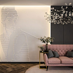 Барельеф AUDREY HEPBURN варинант исполнения - 1 | Loft Concept в Челябинске