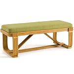 Скамья из ротанга с подушкой Mattia Rattan Bench варинант исполнения - 1 | Loft Concept в Челябинске