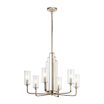  Люстра с прозрачными рифлеными цилиндрическими плафонами Kichler варинант исполнения - 22 | Loft Concept в Челябинске