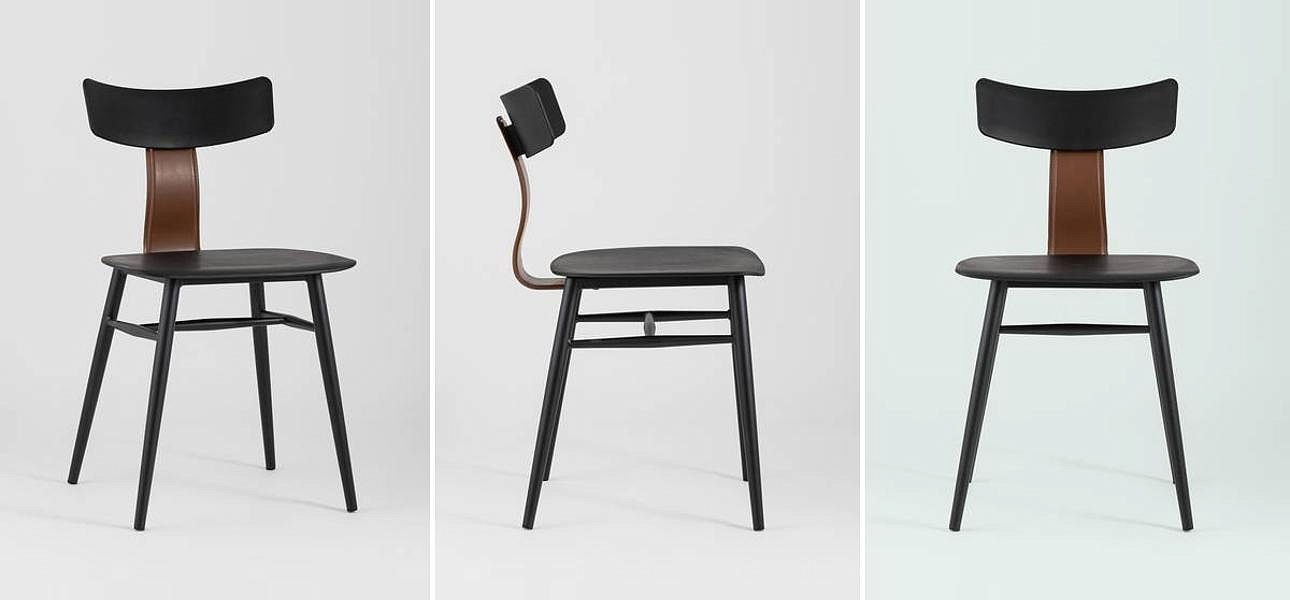 Стул ANT Black Eco-Leather Стул ANT Black Eco-Leather - Loft-Concept в Челябинске