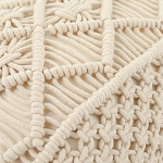 Чехол на подушку с макраме бежевого цвета Macrame варинант исполнения - 2 | Loft Concept в Челябинске