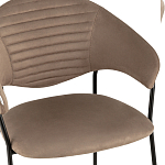 Коричневый стул с обивкой из искусственной замши Alexis варинант исполнения - 6 | Loft Concept в Челябинске