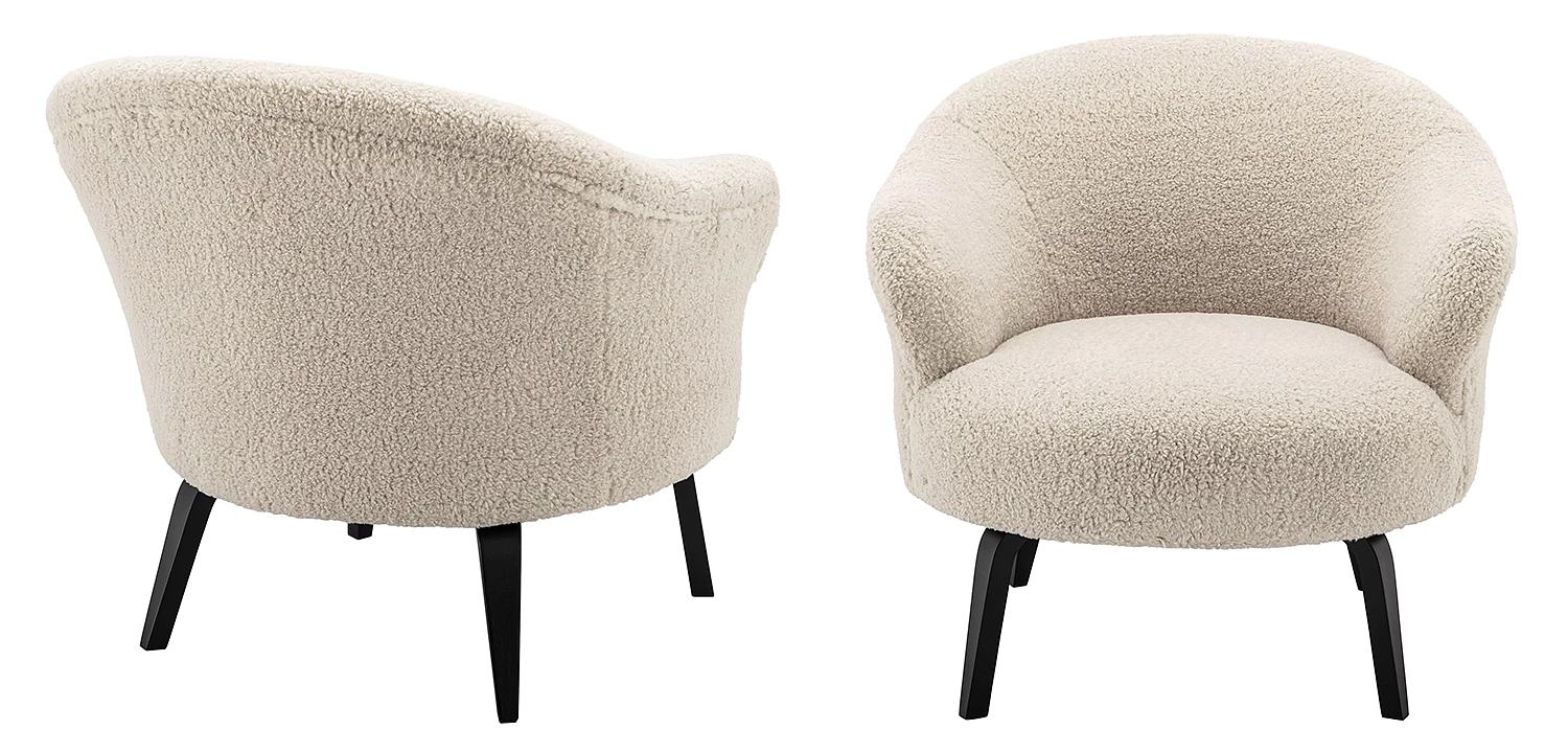 Кресло Eichholtz Chair Moretti Бежевый Черный Кресло Eichholtz Chair Moretti Бежевый Черный - Loft-Concept в Челябинске