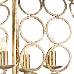 Люстра в форме шара с рядами из колец Million Rings варинант исполнения - 1 | Loft Concept в Челябинске