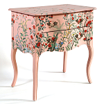 Комод розовый с росписью Цветы L.XV CHEST OF DRAWERS Flowers варинант исполнения - 2 | Loft Concept в Челябинске