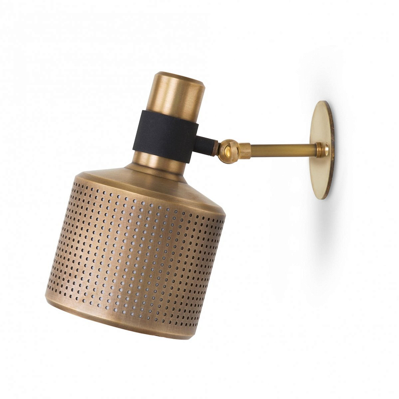 Бра Bert Frank Riddle Single Wall Light Латунь Черный в Челябинске | Loft Concept 
