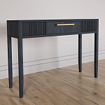 Элегантная Консоль Primo с выдвижным ящиком Черный дуб варинант исполнения - 2 | Loft Concept в Челябинске