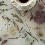 Круглый журнальный столик со столешницей из эпоксидной смолы Epoxy Resin Flowers Coffee Table варинант исполнения - 11 | Loft Concept в Челябинске