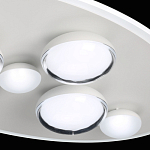 Потолочный светильник овальной формы белого цвета с 7-ю лампами Lunar Pebbles варинант исполнения - 8 | Loft Concept в Челябинске