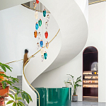 Каскадная люстра с цветными плафонами Soar Colorful Cascade Chandelier варинант исполнения - 2 | Loft Concept в Челябинске