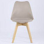 Стул с основой из пластика и мягким сиденьем Arvika Beige варинант исполнения - 3 | Loft Concept в Челябинске