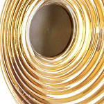 Бра с рельефным круглым плафоном янтарного цвета Savio Glass Disc Light варинант исполнения - 4 | Loft Concept в Челябинске