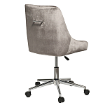 Кресло офисное с обивкой из серого велюра Stylish Velor Office Chair варинант исполнения - 1 | Loft Concept в Челябинске
