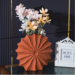 Ваза керамическая в виде круглой терракотовой морской раковины Galapagos варинант исполнения - 3 | Loft Concept в Челябинске