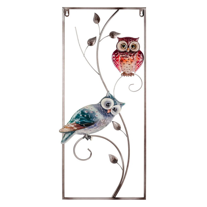 Аксессуар настенный из металла Blank Space Owls Мульти в Челябинске | Loft Concept 
