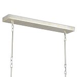 Люстра серебряная из пересекающихся прямоугольных элементов Intersecting Rectangles варинант исполнения - 3 | Loft Concept в Челябинске