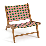 Кресло низкое из массива тика Barbados варинант исполнения - 2 | Loft Concept в Челябинске