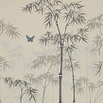 Обои ручная роспись Distant Bamboo Special Colourway on white dyed paper варинант исполнения - 2 | Loft Concept в Челябинске