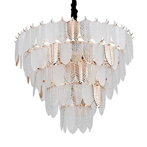 Люстра Feather Reduced c Золотым Плафоном