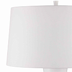 Торшер белый с тканевым абажуром на деревянном основании Graceful Silhouette варинант исполнения - 2 | Loft Concept в Челябинске