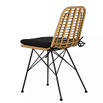 Стул с ротанговым плетением Wicker Stool без подлокотников варинант исполнения - 3 | Loft Concept в Челябинске