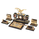 Настольный письменный набор из яшмы и долерита с декором Двуглавый орел Manager Organizer варинант исполнения - 2 | Loft Concept в Челябинске