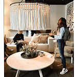 Люстра белая плетеная с кисточками Boho Tassel Chandelier варинант исполнения - 2 | Loft Concept в Челябинске