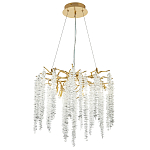 Люстра с декором в виде ветвей с хрустальными подвесками Fairytree Gold Crystal Chandelier 6 варинант исполнения - 2 | Loft Concept в Челябинске