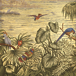 Обои ручная роспись Le Brésil Amarelo Deep Rich Gold варинант исполнения - 3 | Loft Concept в Челябинске