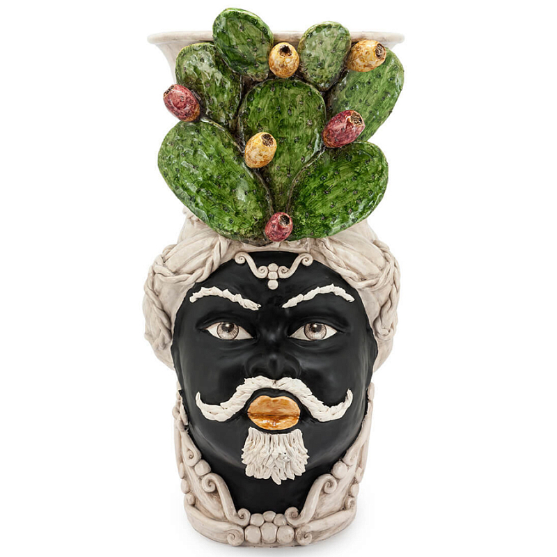 Большая Напольная ваза Abhika VASE MORO MAN FICO Зеленый Коричневый Большая Напольная ваза Abhika VASE MORO MAN FICO Зеленый Коричневый в Челябинске | Loft Concept