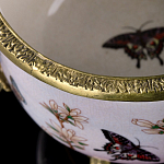Фарфоровая чаша с бронзовыми элементами Eden Garden варинант исполнения - 6 | Loft Concept в Челябинске