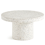 Стол журнальный из бетона с заполнителем из мраморной крошки Terrazzo варинант исполнения - 1 | Loft Concept в Челябинске