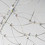 Люстра подвесная с тонкой металлической конструкцией цвета хром Quasar варинант исполнения - 4 | Loft Concept в Челябинске