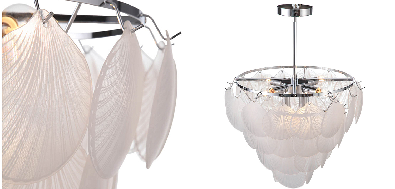 Люстра Glass Shells Suspension Chandelier Люстра Glass Shells Suspension Chandelier - Loft-Concept в Челябинске