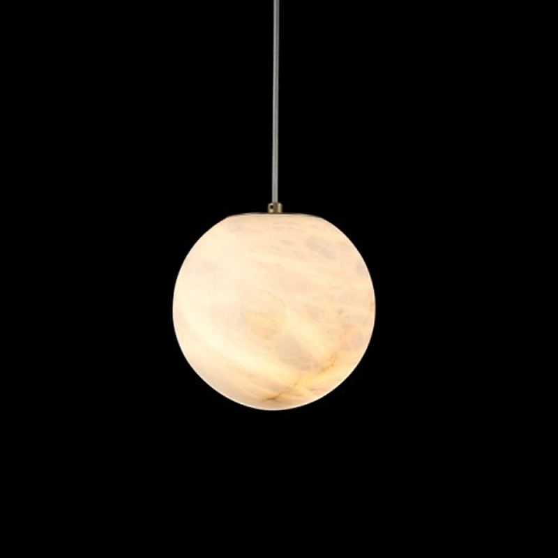 Люстра подвесная с сферическими плафономи из натурального камня Glowing Spheres Латунь Белый Люстра подвесная с сферическими плафономи из натурального камня Glowing Spheres Латунь Белый в Челябинске | Loft Concept