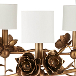 Люстра с каркасом в виде цветков розы и тканевыми абажурами Flowers and Fox Roses варинант исполнения - 2 | Loft Concept в Челябинске